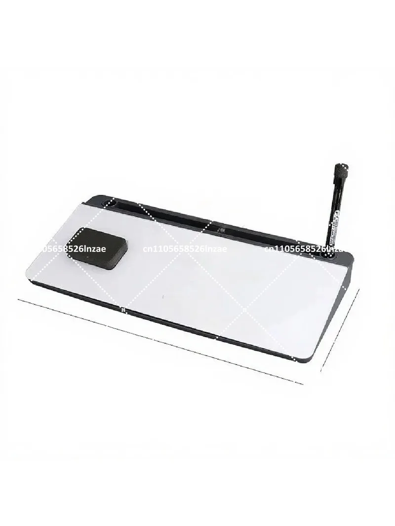 Erasable Desktop Glass Whiteboard Dark Gray Dual-Purpose Office Memo Board Storage Tool