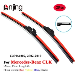 LNJING Colorful Wiper Blades For Mercedes Benz CLK CLK200 CLK240 CLK280 CLK320 CLK350 CLK500 CLK55 CLK63 AMG 2002 2005 2008 2010