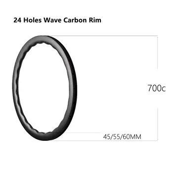8 最佳銷售 28孔碳纖維輪圈 700c - №5