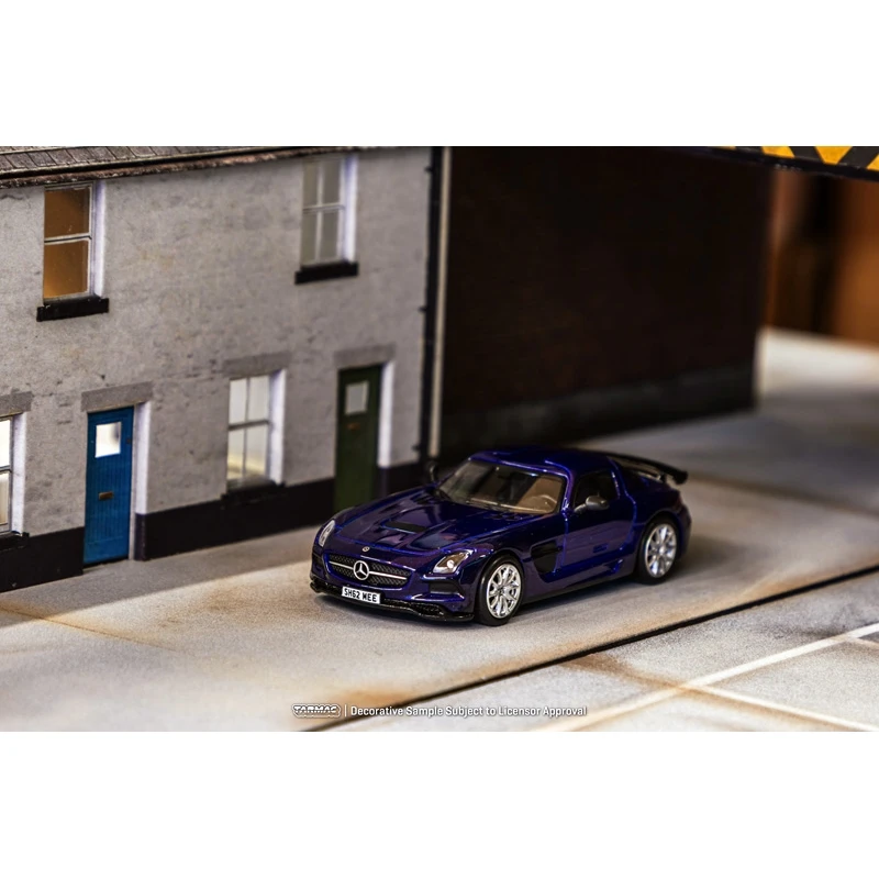 SLS Coupe Preto Liga, Tarmac Works, 1:64, Em estoque