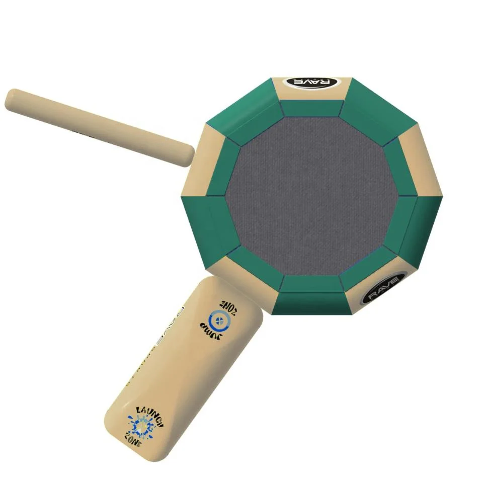 مخصص نفخ العائمة الترامبولين جزيرة نفخ المائية بارك نفخ المياه القفز الترامبولين بارك مع الشريحة #2