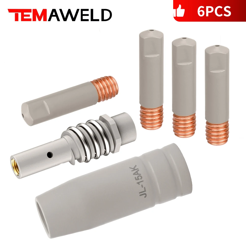 MB 14/15AK 코팅 용접 도구 0.8-1.2mm 보라색 구리 전도성 노즐 절연 슬리브... - 1