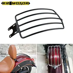 Portaequipajes para motocicleta, soporte Solo de acero cromado negro para asiento trasero, accesorios para Indian Scout Sixty ABS 2015-2023