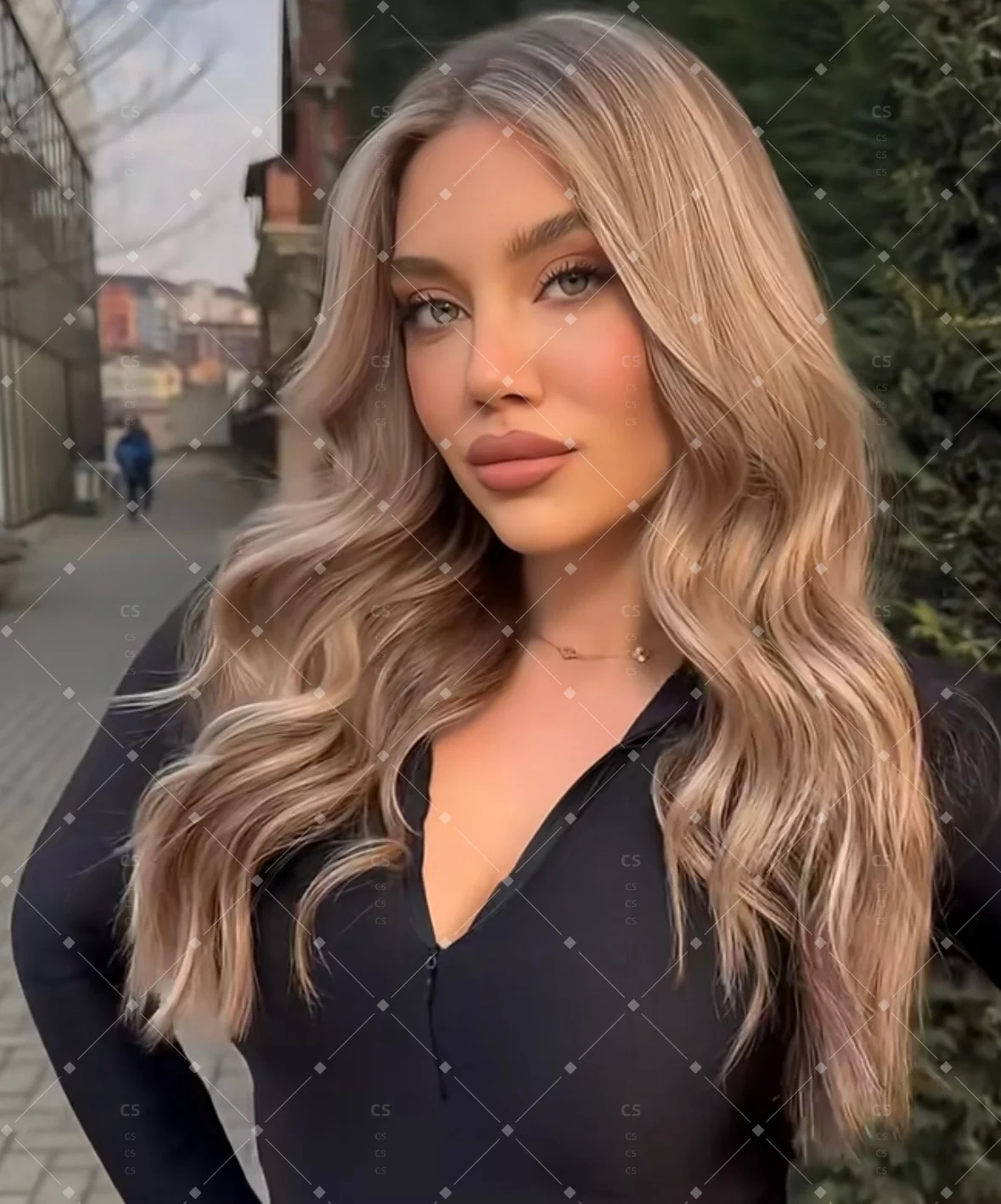 Long 24Inch Highlight Blond Body Wave HD Lace Frontal Wig 180% Density Pre-Plucked Deep Part for Women with Baby Hair