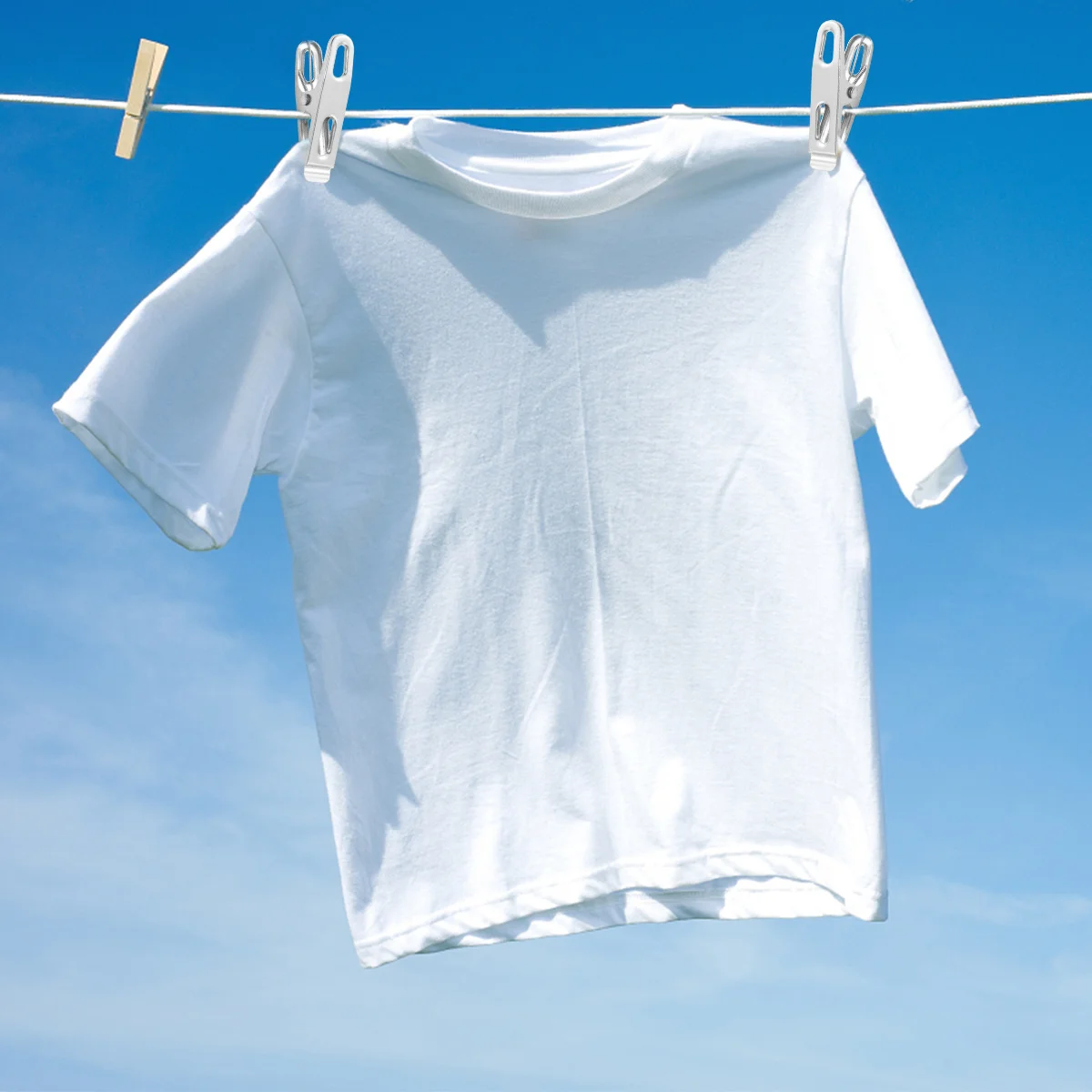 

10pcs Background Cloth Clips Stainless Steel Rustproof With Hanging Ring For Home Office Clothes Food Sealing Paper Curtain