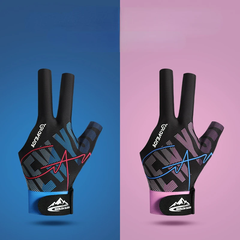 

Three-Fingered Billiards Gloves for Men and Women, High-Elastic, Sweat-wicking, Breathable, Light, Non-slip, XG77, 1Pc