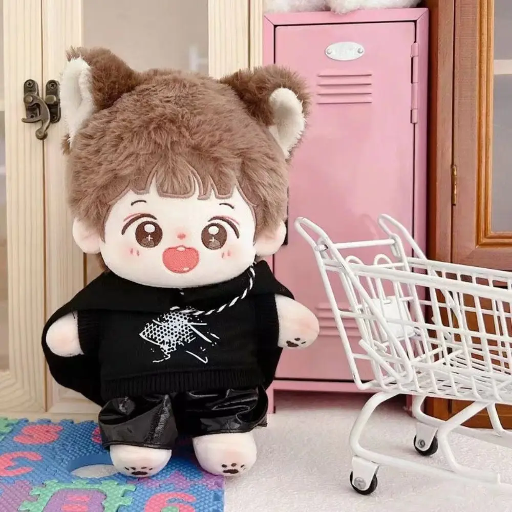 

Suspender Pants Hoodie Cotton Doll Clothes Kawaii Cartoon No Attributes Dolls Clothes Lovely Dress Up Changing Dressing Game