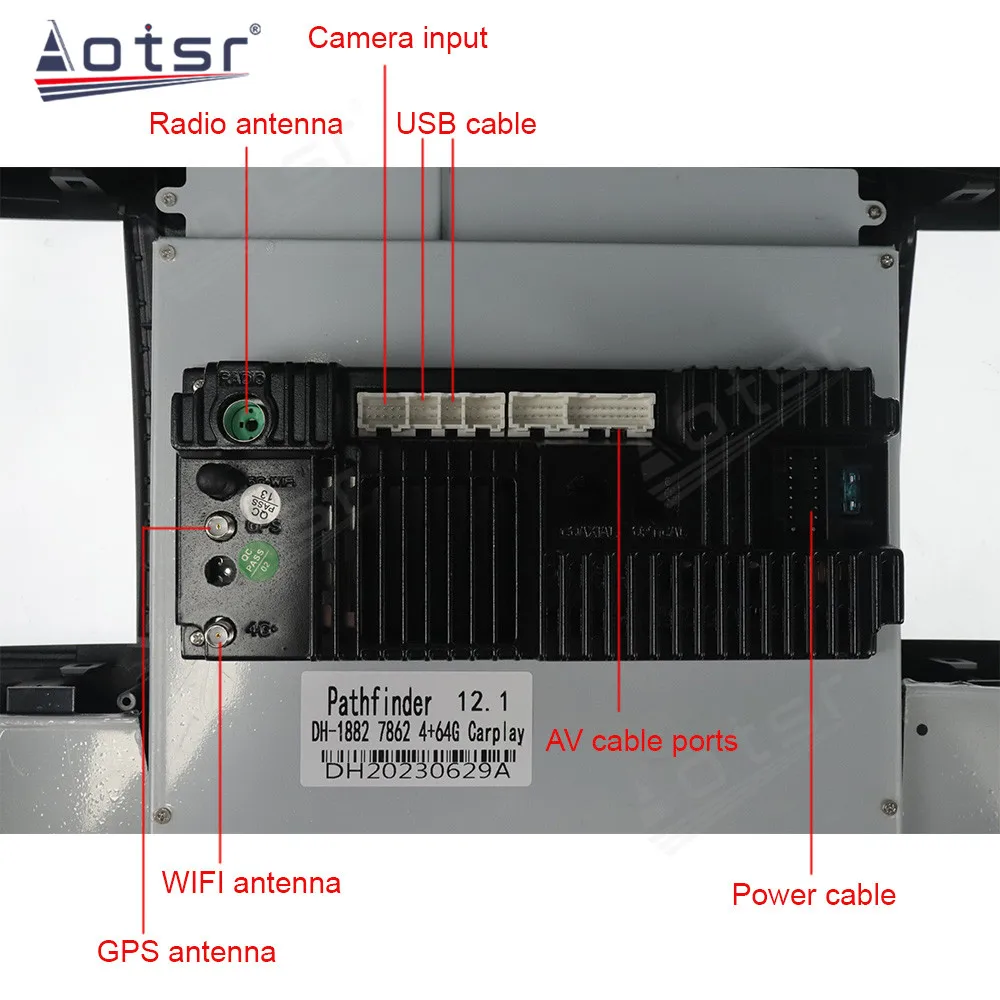 128G Car Radio GPS Auto Navi Audio Carplay Video Stereo Player Receivers Multimedia HeadUint DSP For Nissan Pathfinder 2008-2012