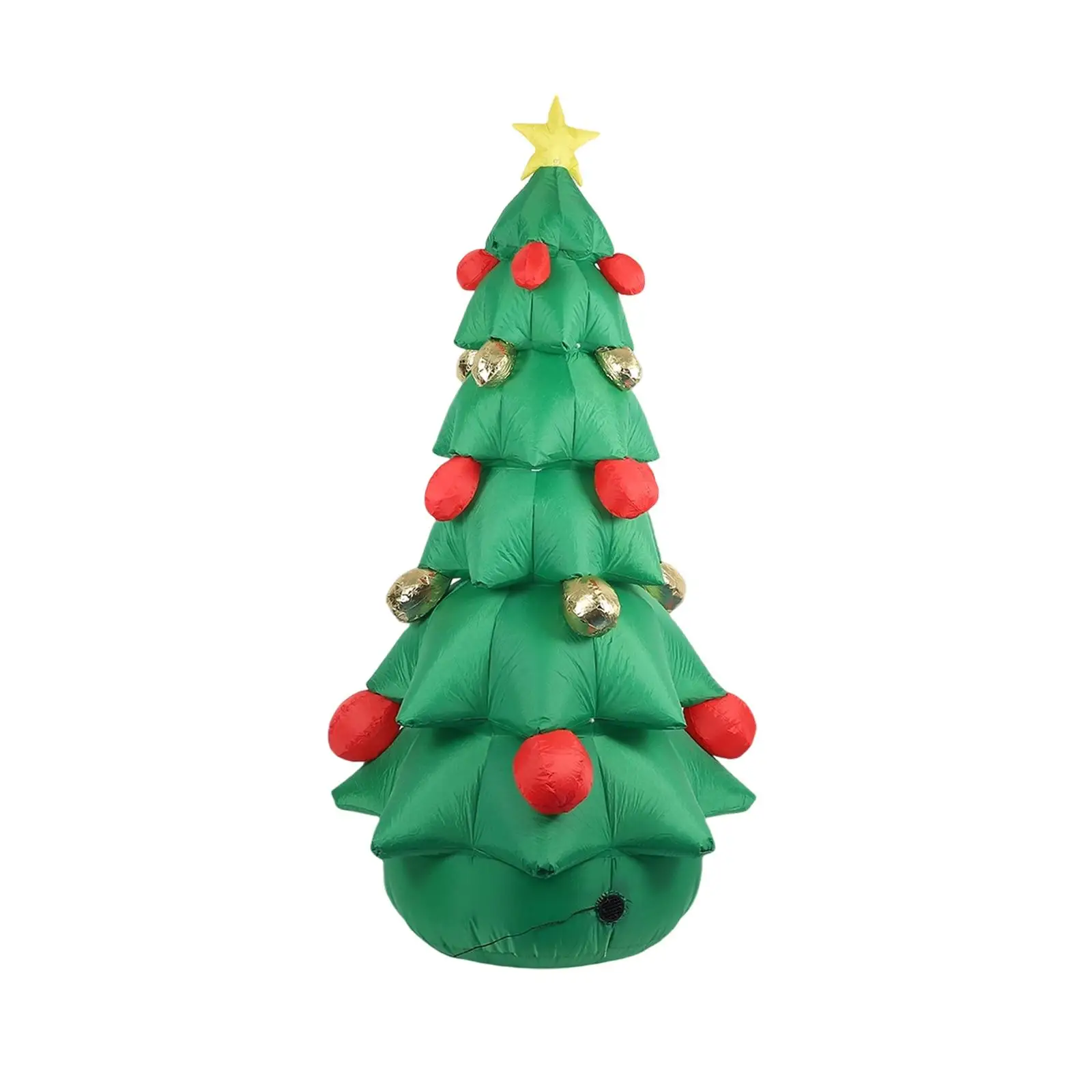 

Рождественская надувная светодиодная елка, уличное украшение для двора, 7,87 фута, светящееся полиэстеровое украшение для сада, праздника, дома