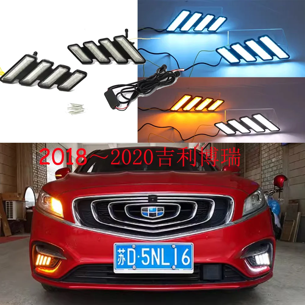 car accessories bupmer head light Geely Emgrand Borui daytime light fog lamp LED headlight led 2018~2020y Geely headlamp