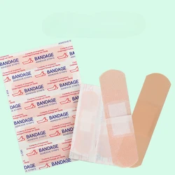 100pcs Waterproof Bandage Non-woven Non-woven Adhesive Wound Dressing Band aid Breathable First Aid Bandages