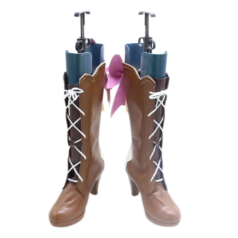 Cosplay porp Accessory Boots Genshin Impact cos Kamisato Ayaka Mid-calf boots Customized image 5