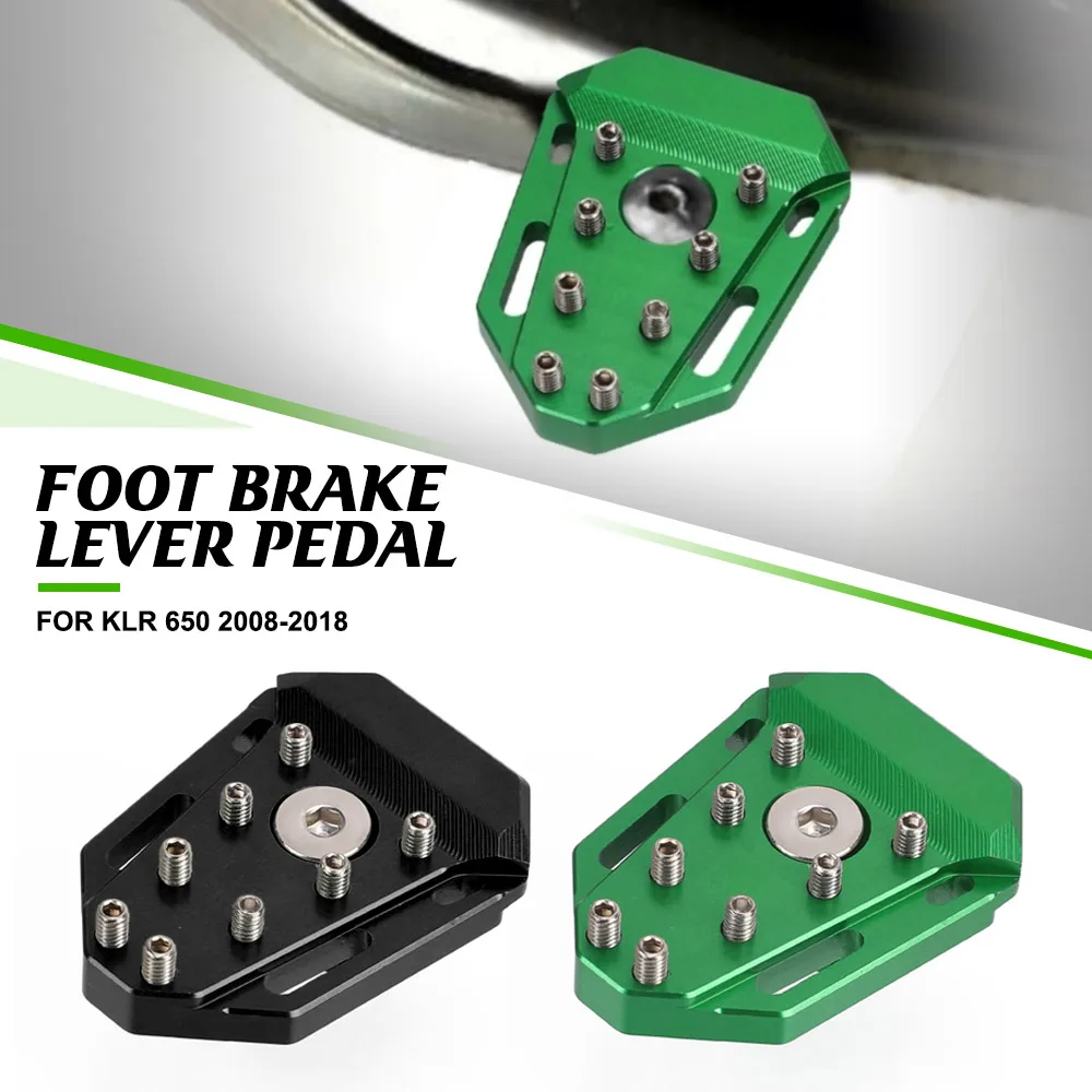 

KLR650 Rear Foot Brake Lever Pedal Enlarge Extension Rear Brake Peg Pad For Kawasaki KLR 650 2008-2018 2017 2016 2015 2014 2013