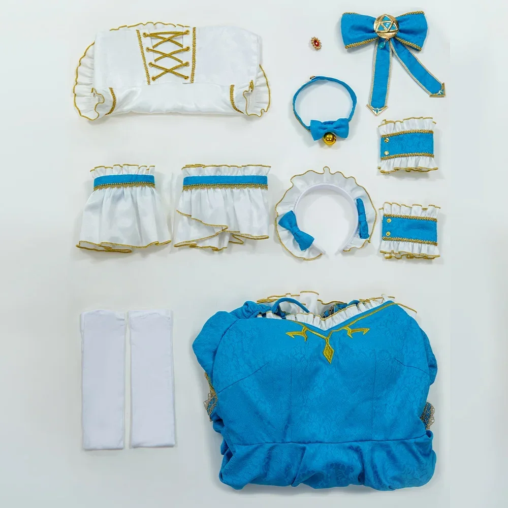 2025 حار لعبة زيلدا الحلو لوليتا فستان الأميرة زيلدا الأميرة تأثيري حلي هالوين قزم خادمة موحدة المرأة كرنفال البدلة #6