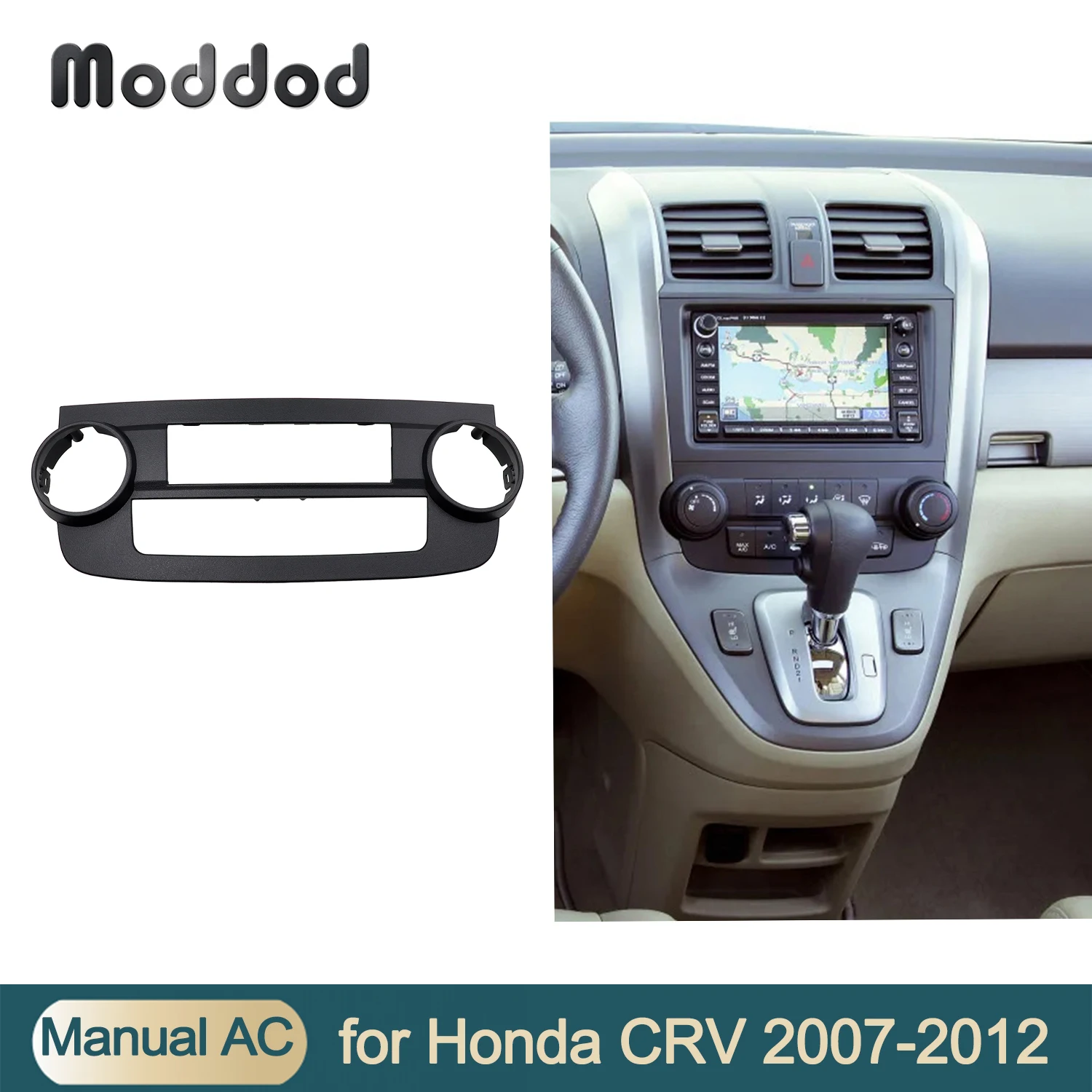 

Car Fascia Manual AC Air Conditioning Panel for Honda CRV CR-V 2007-2012 Dash Trim Kit Fascia Console Bezel Adapter Frame