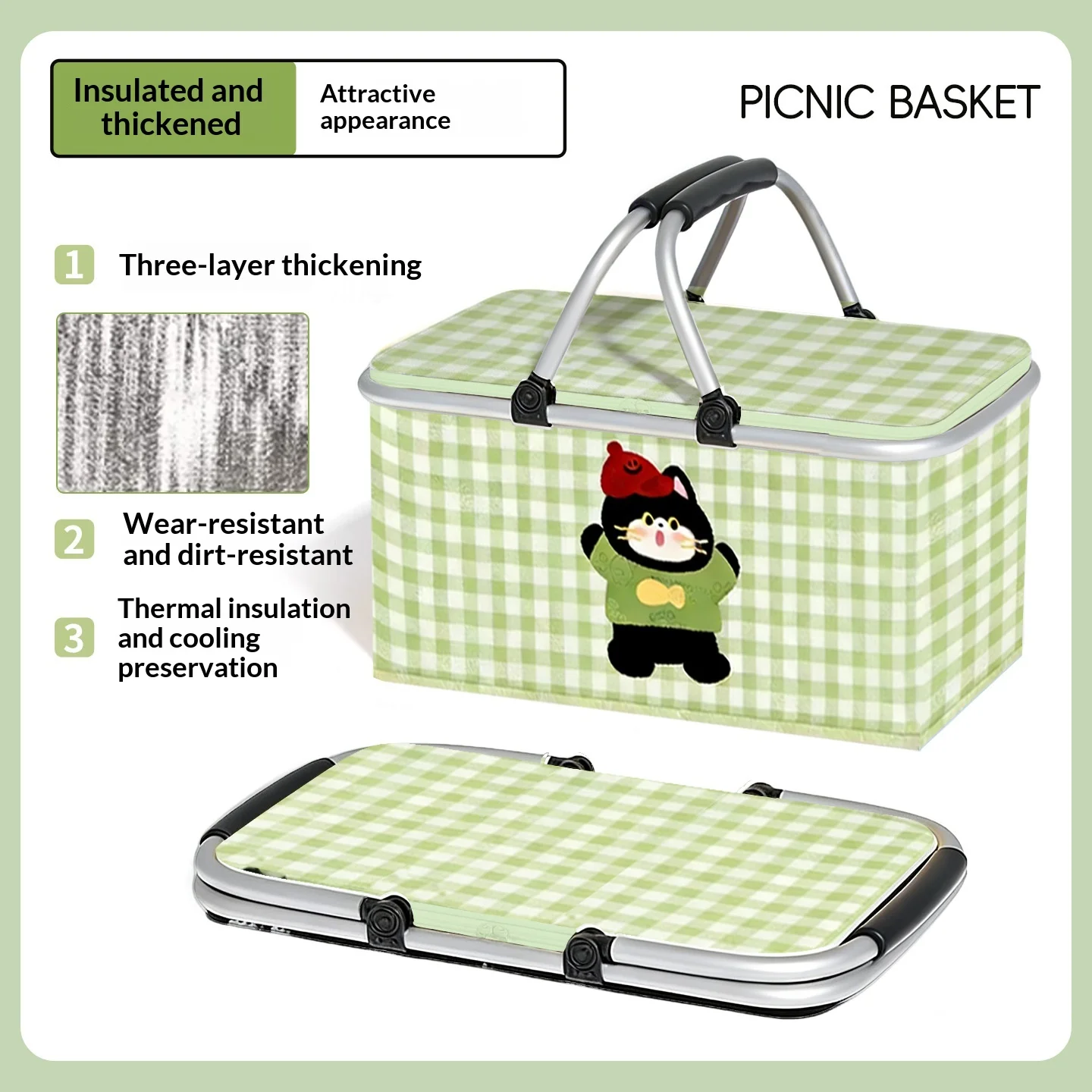 Insulated Picnic Cooler Tote 6