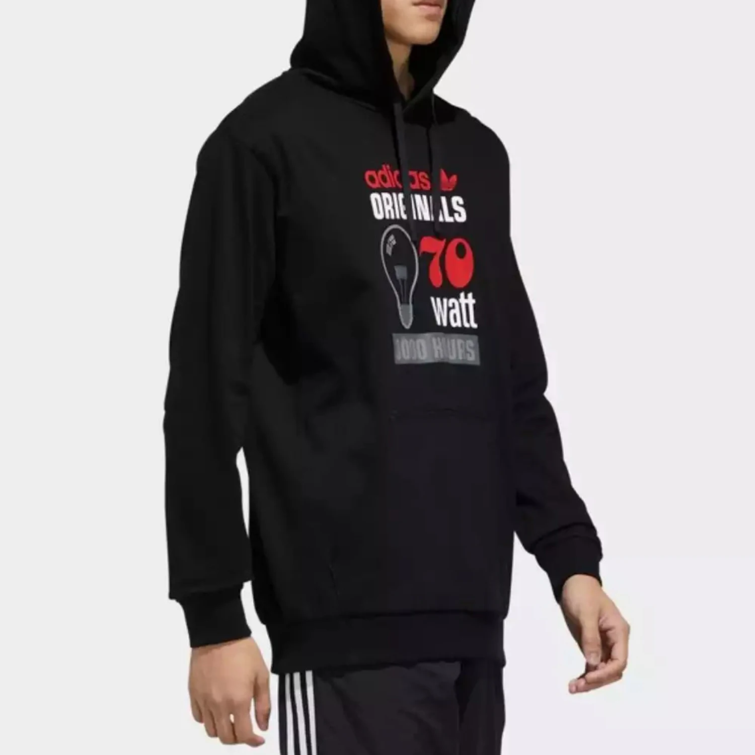 adidas Authentic Trefoil Men's Printed Casual Pullover Sports Sweatshirt FT5846