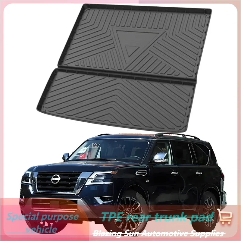 Car Auto Rear Boot Cargo Liner Tray Trunk Mat Carpet for Nissan Armada Patrol‌ Cushion Pad Carpet Pad Anti-dirty Anti-water