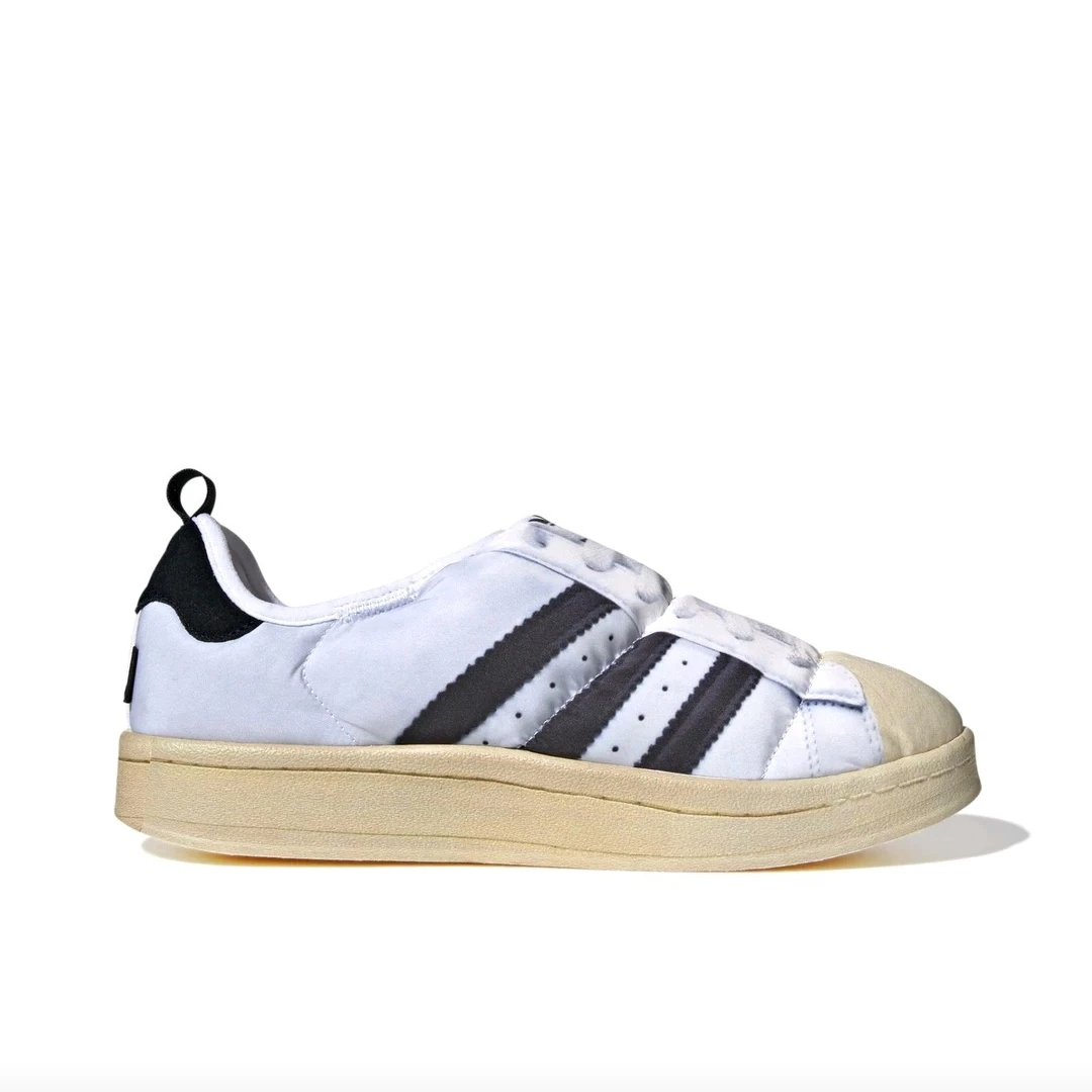 

Adidas Originals Puffylette Мужская и женская обувь для скейтбординга, амортизирующие, нескользящие кроссовки, белый/черный