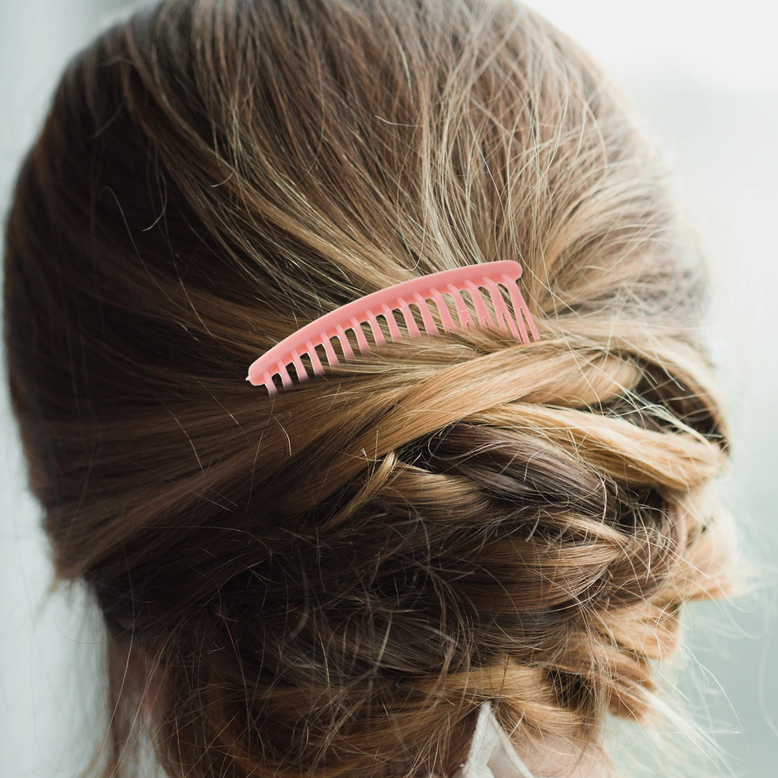 

50pcs Plastic Insertion Combs 16tooth Detangle Decorative Hair Accessories Women Styling Clips Sectioning Fork