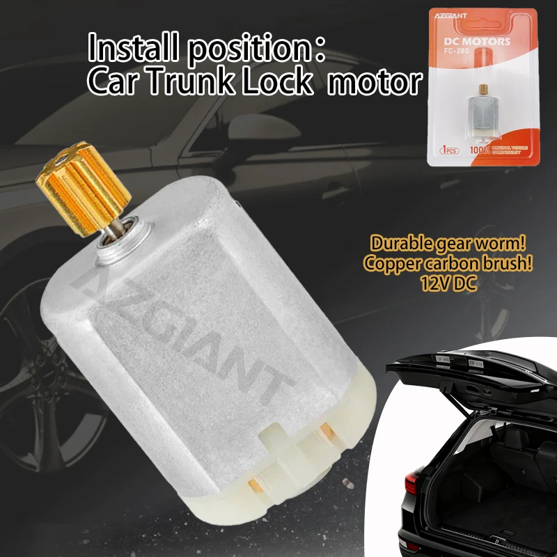 

AZGIANT For Fiat 500L/Bravo/Punto 199/Grande Punto/500/500C Car Trunk Latch Lid Lock Release motor 8T gear unlocking micro parts