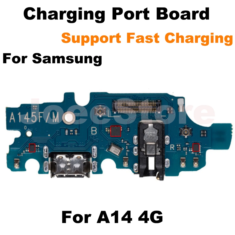 5pcs Charging Port Board For Samsung A12 A52 A72 A73 A53 A33 A24 A14 A13 Microphone Module USB Fast Charge Connector Flex Cable