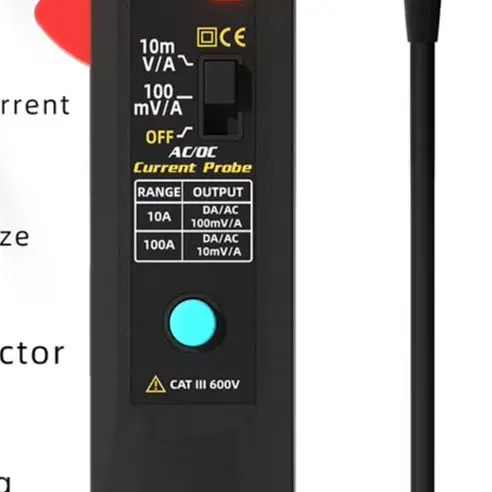 UP1 AC DC Current Clamp Meter 100A BNC Interface Oscilloscope Probe Dual Range Rechargeable For Electrician Repair Tool