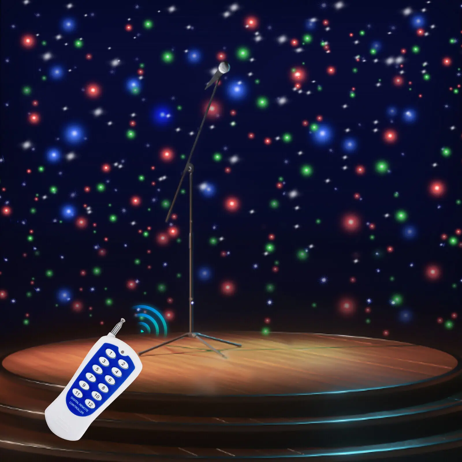 Versatile LED Star Curtain Heat Emission Holes & Splicable Design, Suitable For Stages, Live Rooms With Dazzling Light Effects