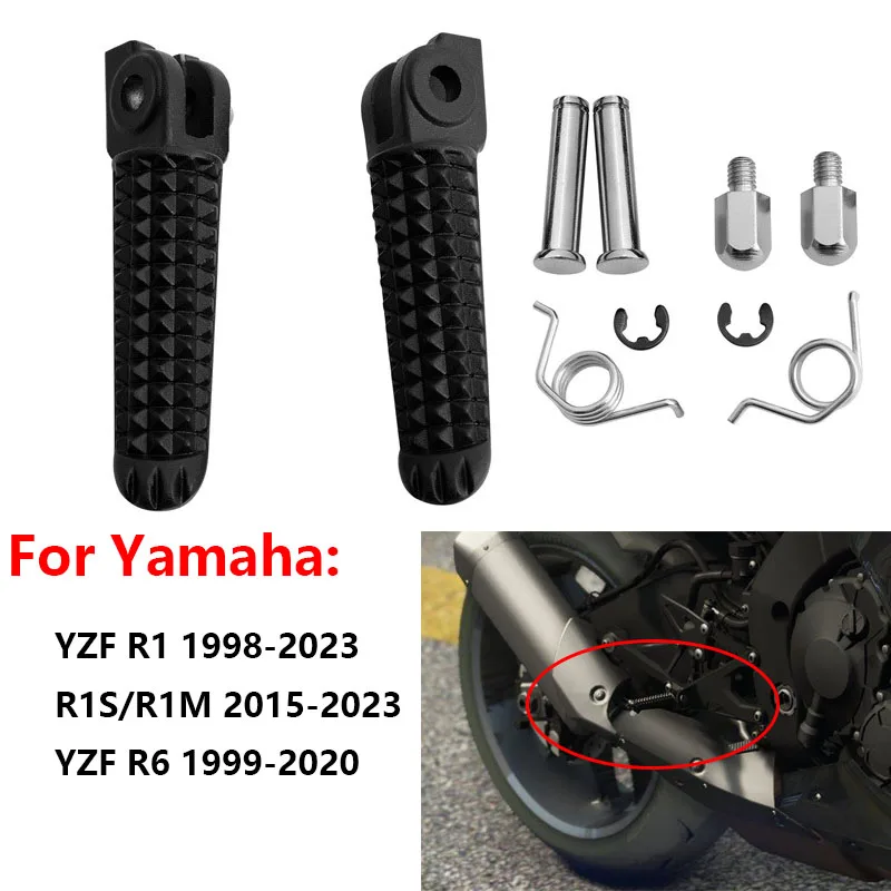 

Motorcycle Foot Rests Pedal Front Footrest For YAMAHA YZF R1 1998-2023 R1S R1M 2015-2023 YZF R6 1999-2020