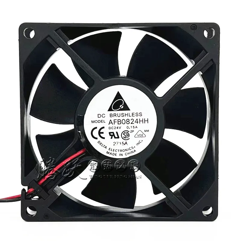 

Delta Electronics AFB0824HH DC 24 В 0,15 А 80x80x25 мм 2-проводной охлаждающий вентилятор