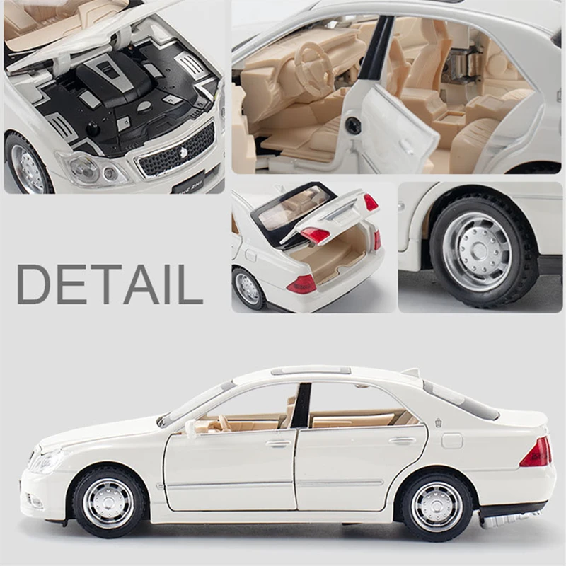 1:32 Metal Toyota Crown Diecast Car Model Gift