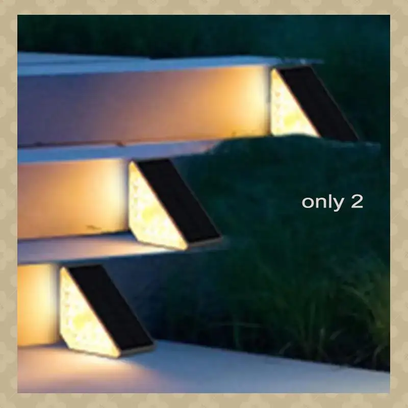 

AB45 2Pcs Outdoor Step Lights LED Waterproof Stair Lights High Brightness Deck Lights Multipurpose Step Lights For Gardens