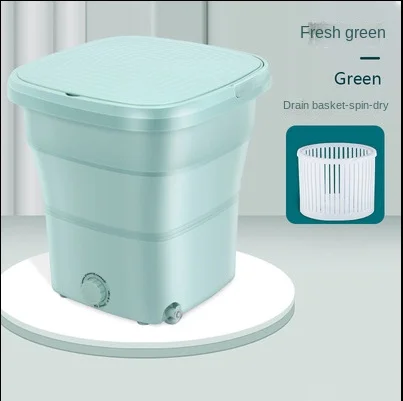 Cubo pequeño plegable portátil para lavadora, ropa interior semiautomática, bragas, calcetines, ropa de bebé, 2022