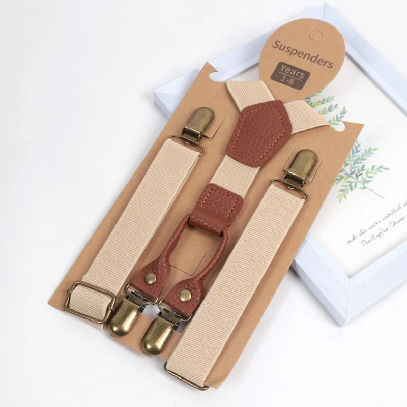New Suspenders for Children Pants Apparel Kids Suspender Boys Girls Shirt Dress Wedding Party Clip-on Adjustable Y-back Braces