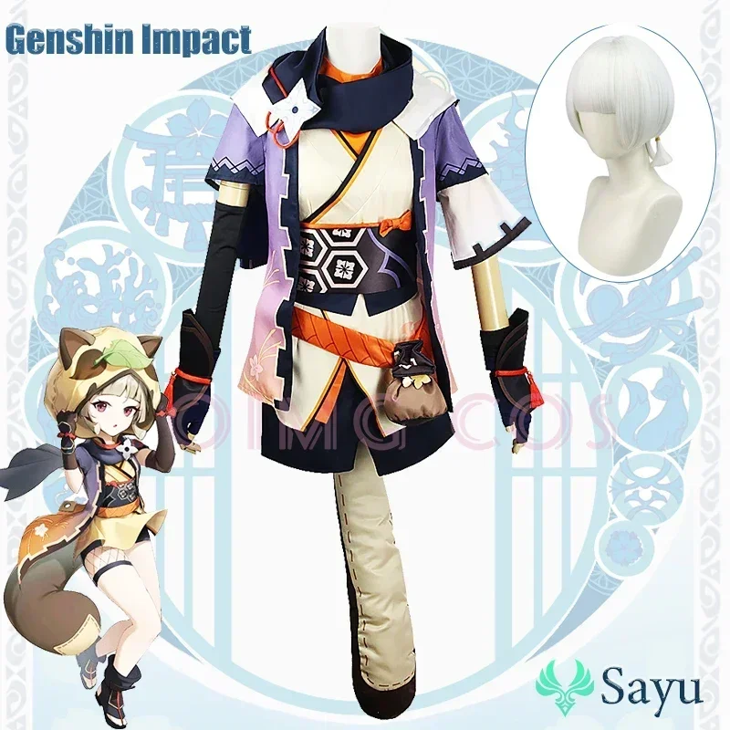 Genshin Impact Sayu Cosplay Costume Adult Carnival Uniform  Anime Halloween Party Costumes Masquerade Women Game