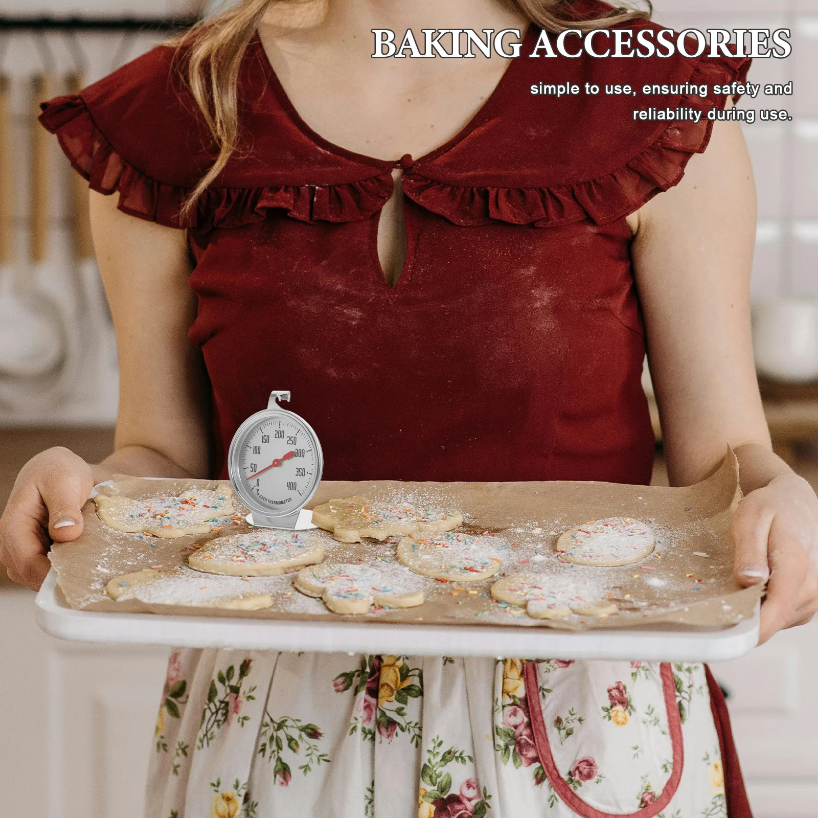 

Accurate Oven Thermometer Dial 400c High Temperature Long Lasting Baking Gauge Oven Temperature Tester Kitchen Supplies