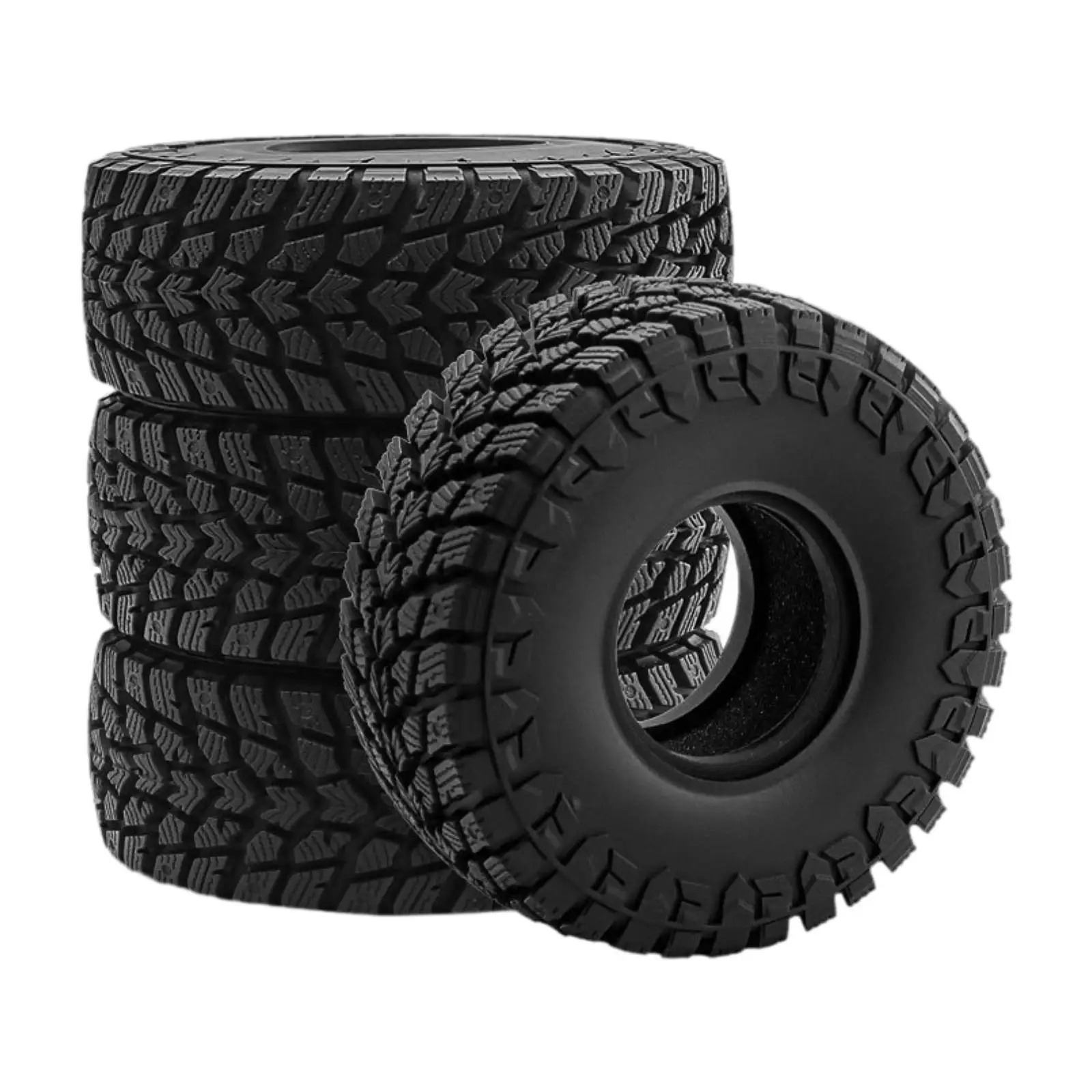

4Pcs 1/10 Model RC Crawler Tires Tyres Crawling Tires for Controlled Vehicles Climbing Car Remote Toys Remote Control Model Cars