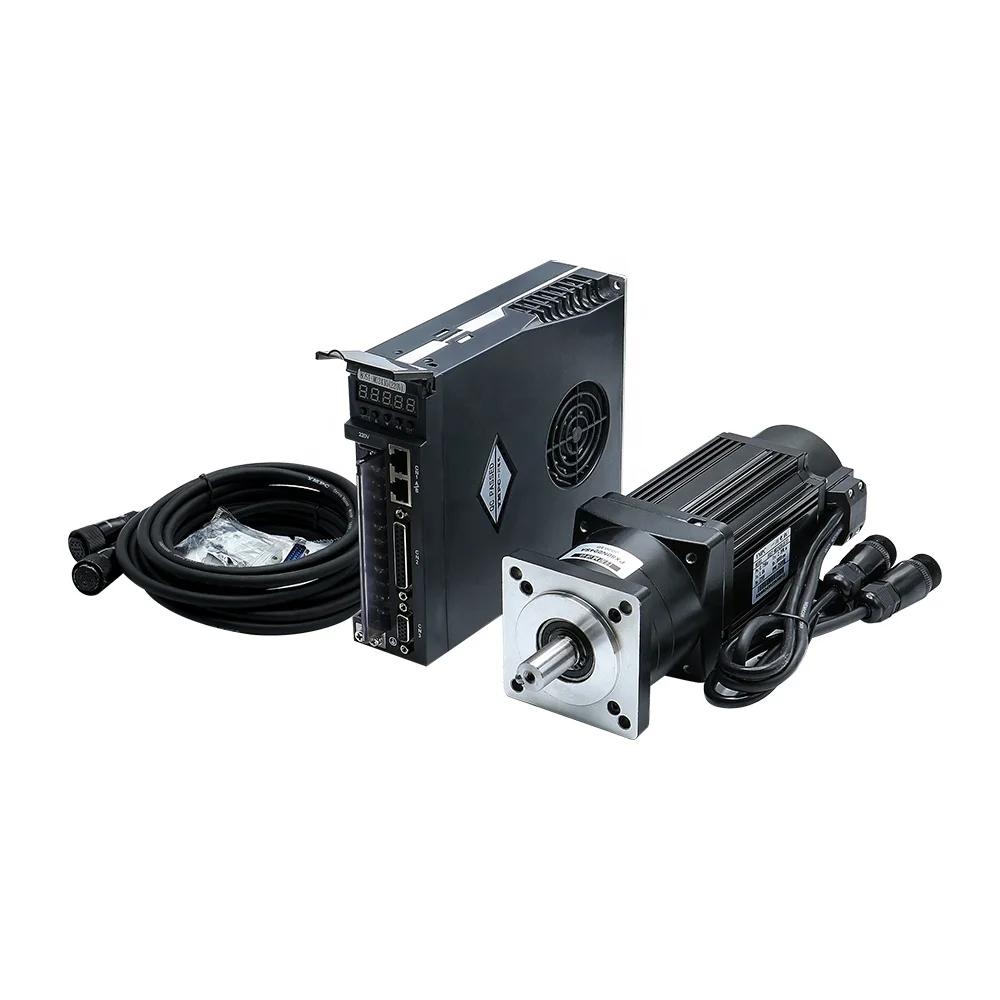 HLTNC 220V 750W 3000RPM 2.4N.m 80ST-M02430 90ST-M02430 0.75KW Servo Motor AC Motor With Servo Drive T3L -L30F  for Actuator