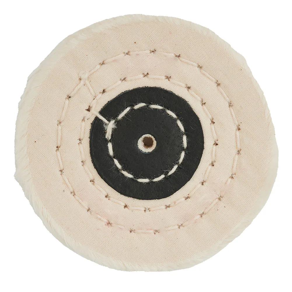 Almofada De Polimento De Roda Para Buffer, Pano Branco, Mandril De Roda
