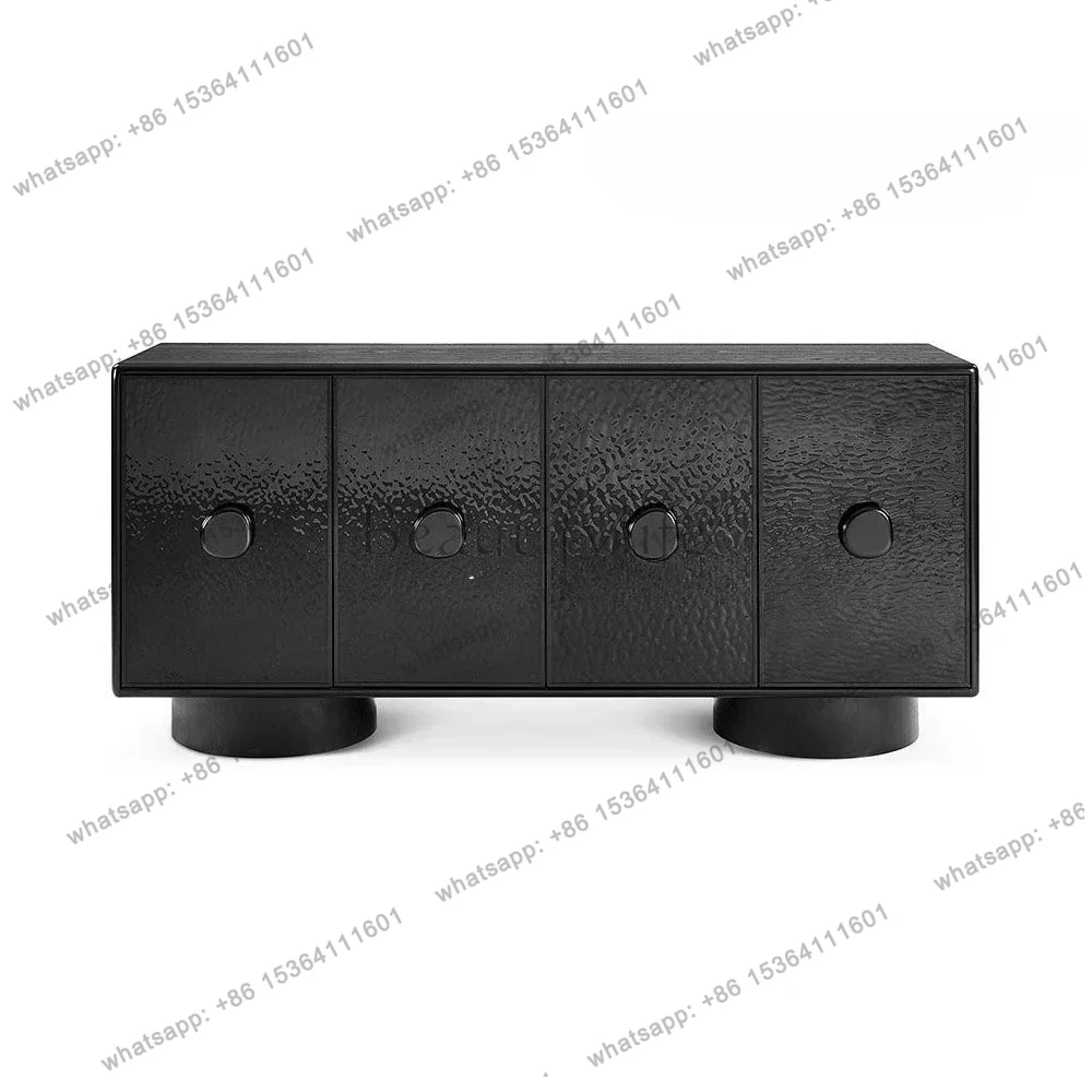 خزانة جانبية على الطراز الإيطالي بتصميم بسيط وحديث وخفيف الوزن وغرفة تخزين فاخرة وخزانة مدخل ناعمة #2