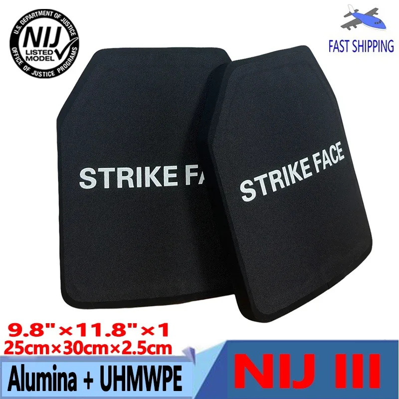 

Ultimate Protection! 25x30cm NIJ Level III Armor Panel 2.75kg - Alumina Ceramic & PE Composite for Tactical Gear