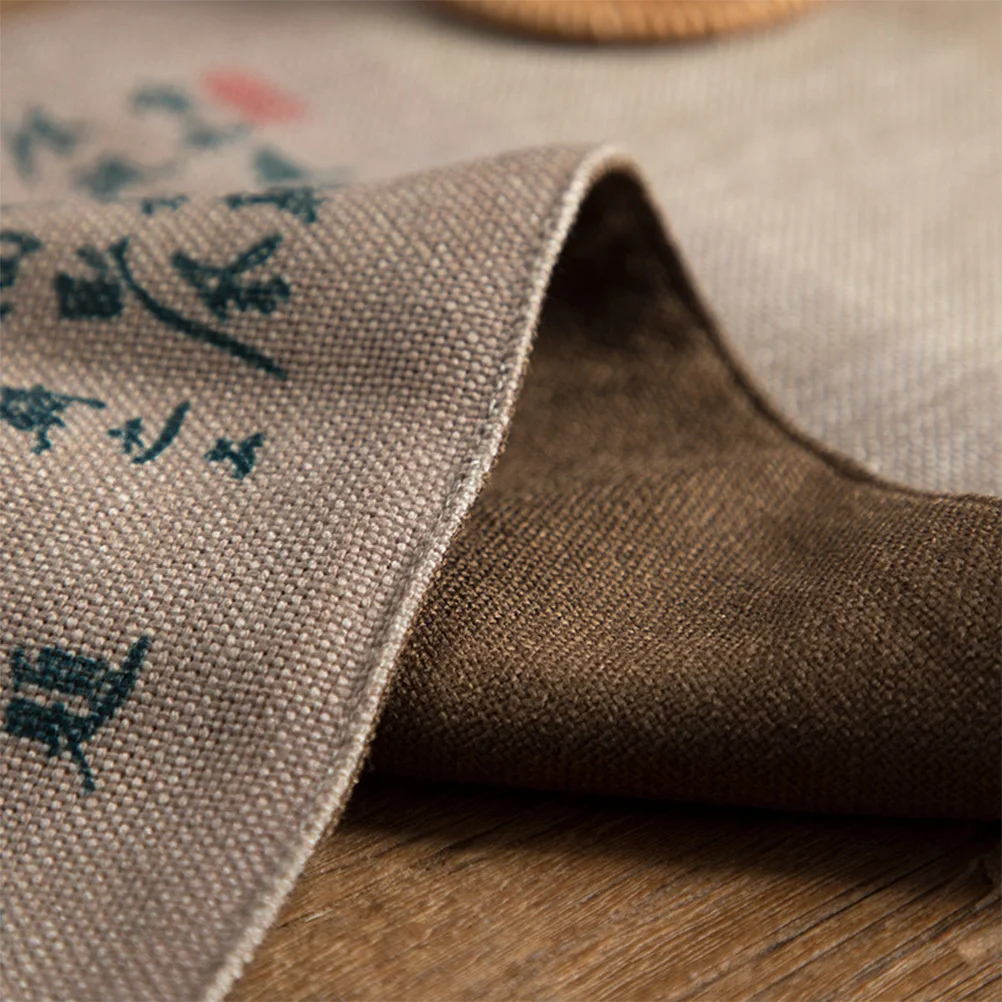 

1Pcs Table Runner Chinese Style Cotton Linen Fabric Retro Decorative Table Cover for Dining Room Home Kitchen Decoration