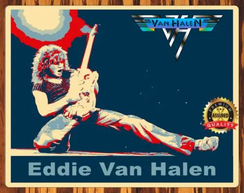 Eddie Van Halen - Van Halen - Rock - Metal Sign