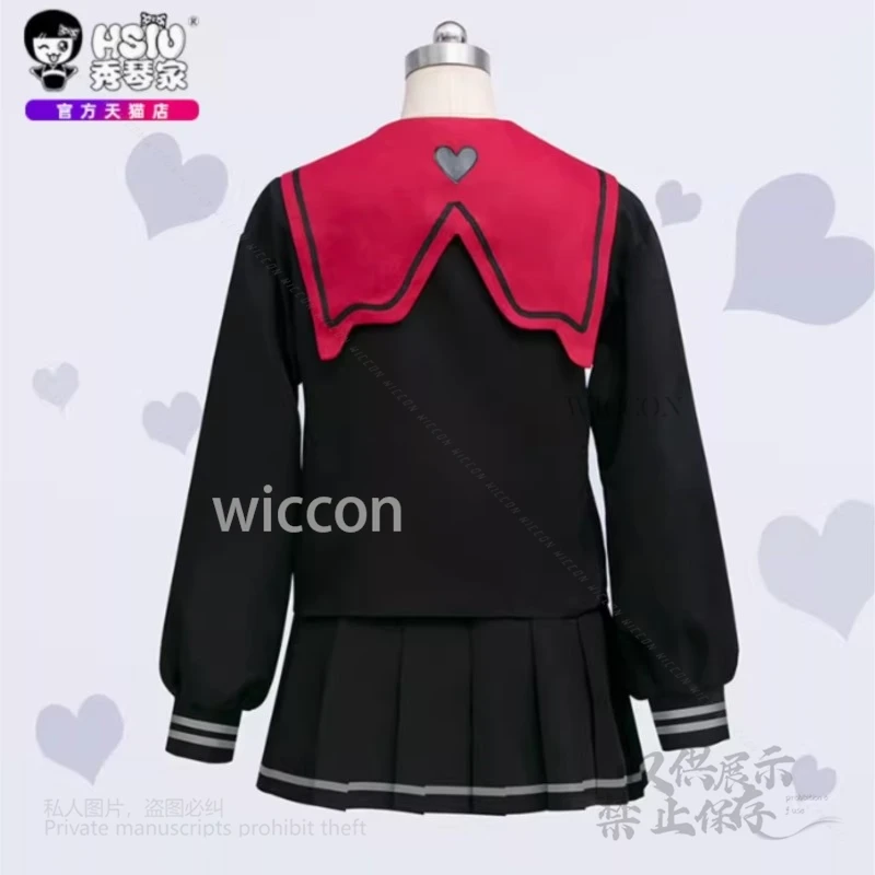 Juego de Anime NEEDY GIRL Rain/ Ame OVERDOSE, disfraz de Cosplay, vestido negro JK, uniforme para mujer, fiesta de Halloween, juego de rol personalizado
