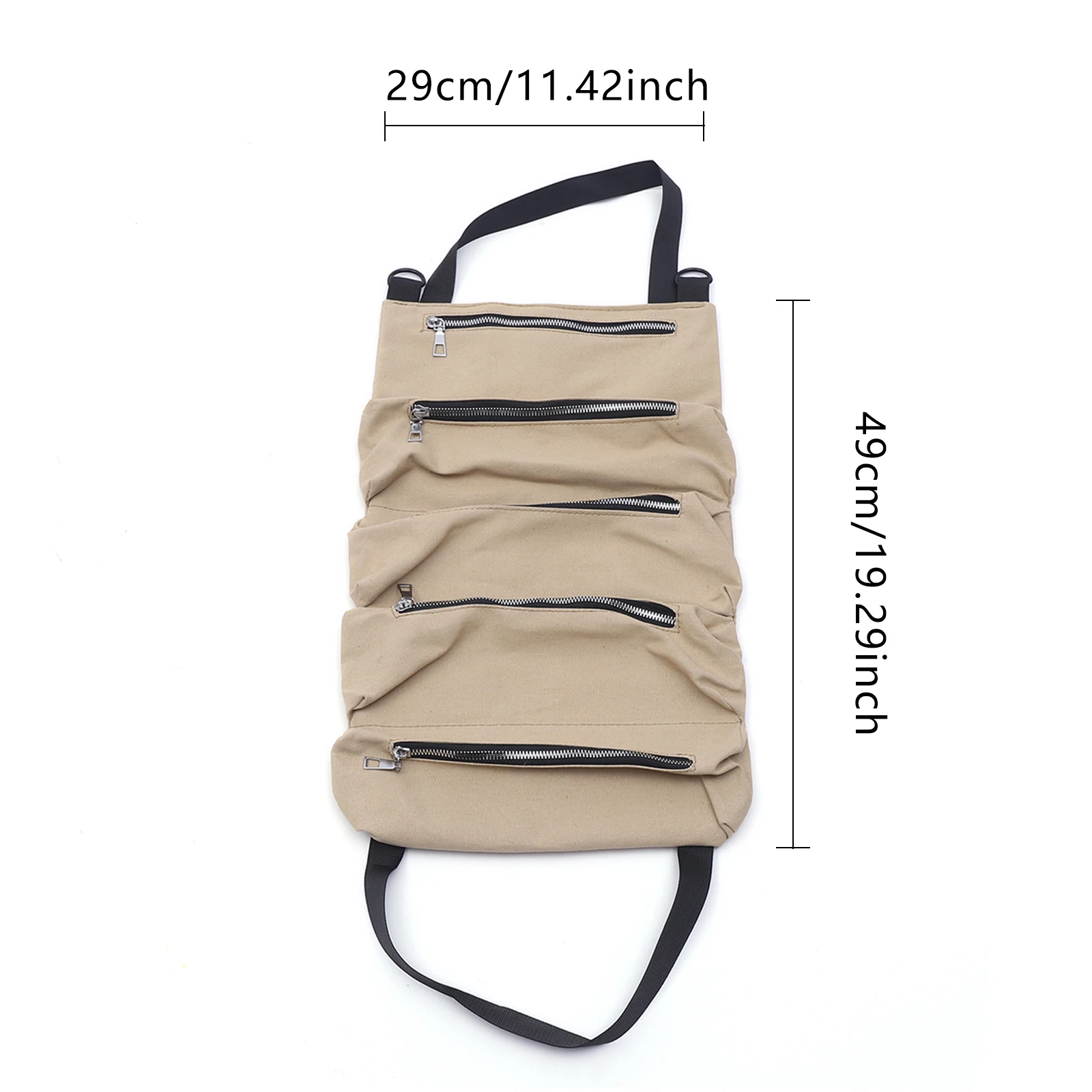 Multifunctionele canvas tas, opbergtas voor autovering, voertuigkit, draagbare opbergtas voor onderhouds- en timmerwerkset