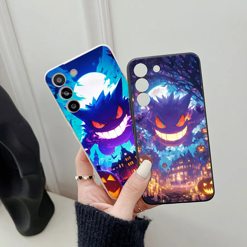 Gengar سعيد هالوين جراب هاتف لسامسونج غالاكسي S25 الترا S24 S23 S22 زائد S21 S20 FE S10 S25Ultra s24FE غطاء سيليكون
