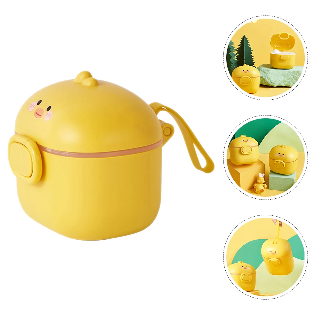 

Adorable Cartoon Formula Dispenser Portable Powder Storage Container Travel On The Go Milk Powder Dispenser Spacious Safe