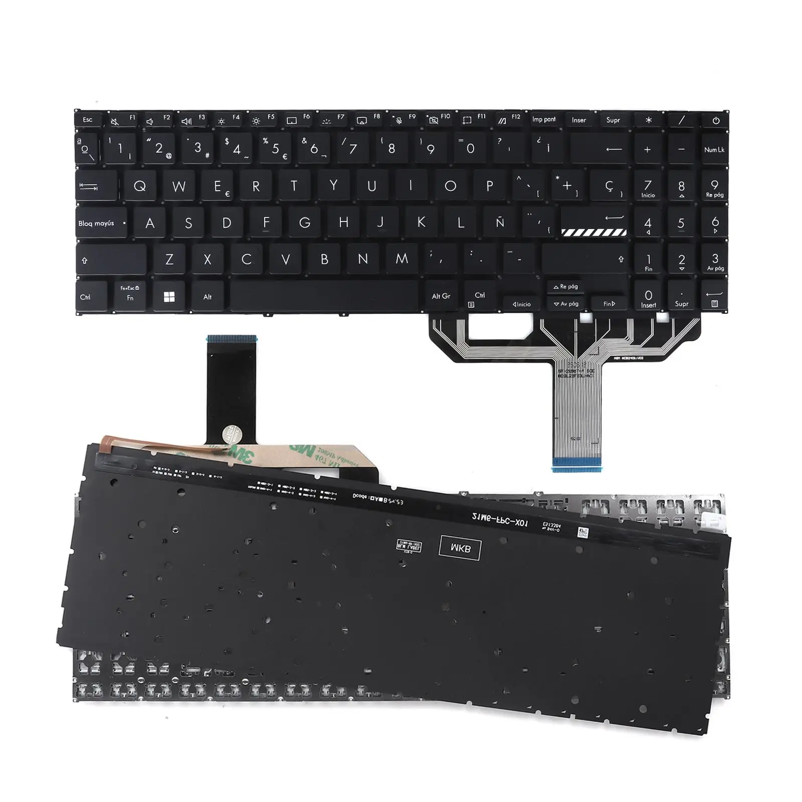 SP Laptop Keyboard for ASUS X1502 X1603Z M1503Q M1603Q X1605V M1502 X1503 Black with Backlit