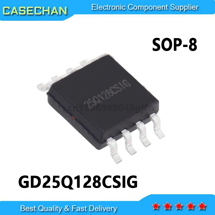 10PCS GD25Q128CS GD25Q128 25Q128 GD25Q128CSIG SOP-8 