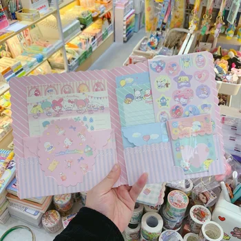 三麗鷗Hello Kitty信封套裝,可愛旋律肉桂狗,情書,婚禮派對邀請函,信紙信封 10 最佳銷售 Hello Kitty婚禮 - №9